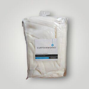 Curtain Works Soho Voile Grommet Panel – Oyster, 59" x 120"